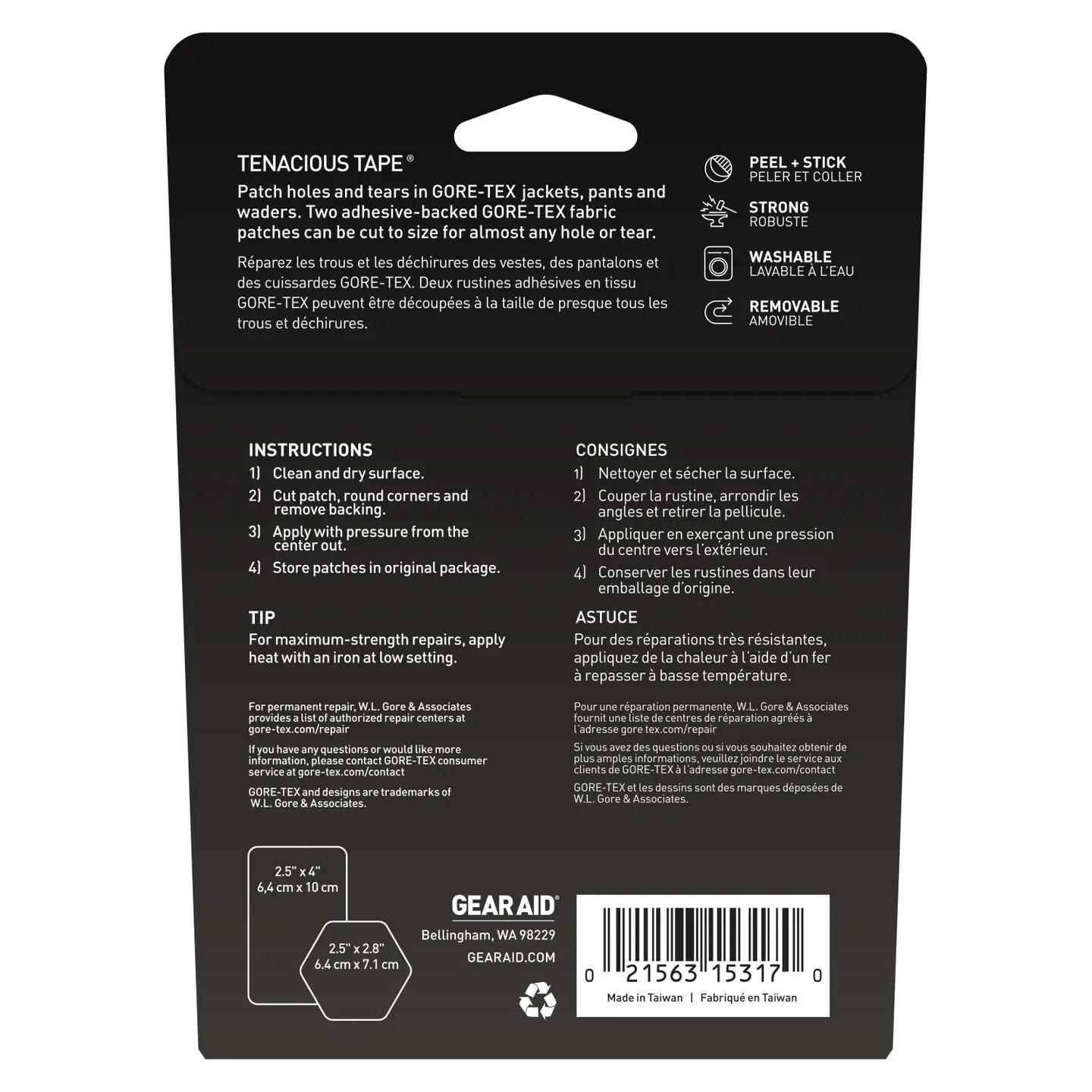 Tenacious Tape Gore-Tex Fabric Patches